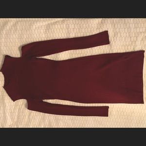 Cutout sweater dress